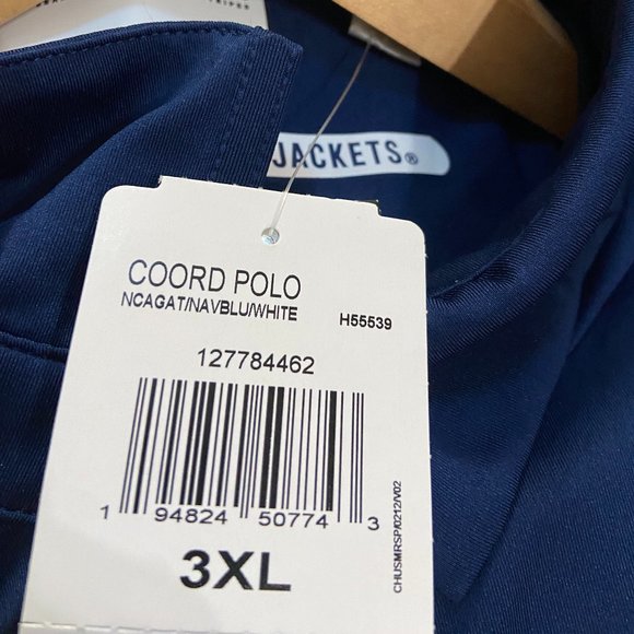 Adidas Georgia Tech Yellow Jackets Team Issue Polo Shirt Aeroready Mens NEW - Picture 7 of 12